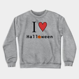 I Love Halloween Horror and Pumpkin Crewneck Sweatshirt